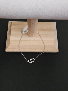 14k White Gold Diamond Bracelet 7 Inch